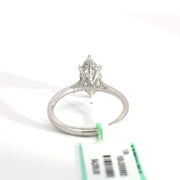 1.65 CTW Marquise-Cut Lab Grown Diamond Engagement Ring view 4