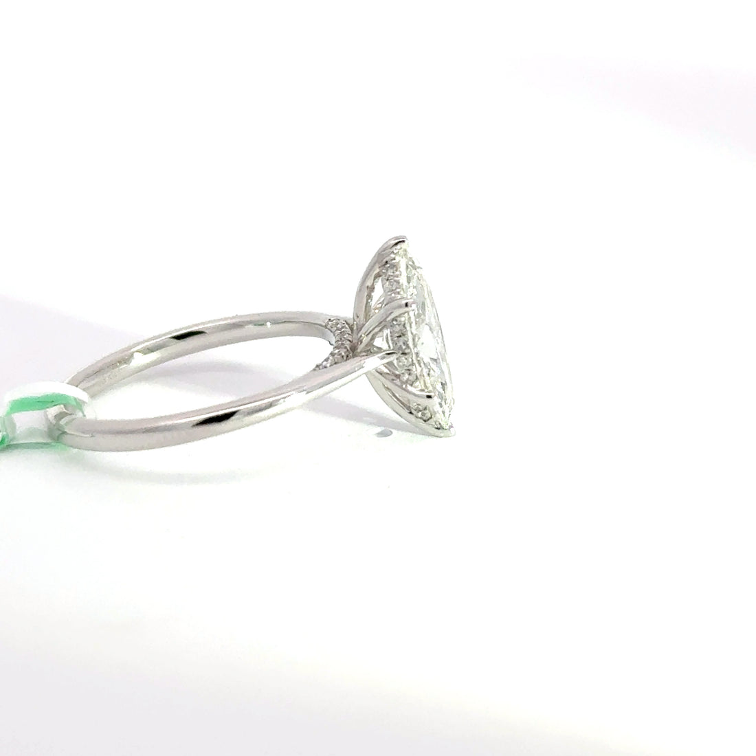 1.65 CTW Marquise-Cut Lab Grown Diamond Engagement Ring