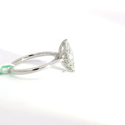 1.65 CTW Marquise-Cut Lab Grown Diamond Engagement Ring view 5
