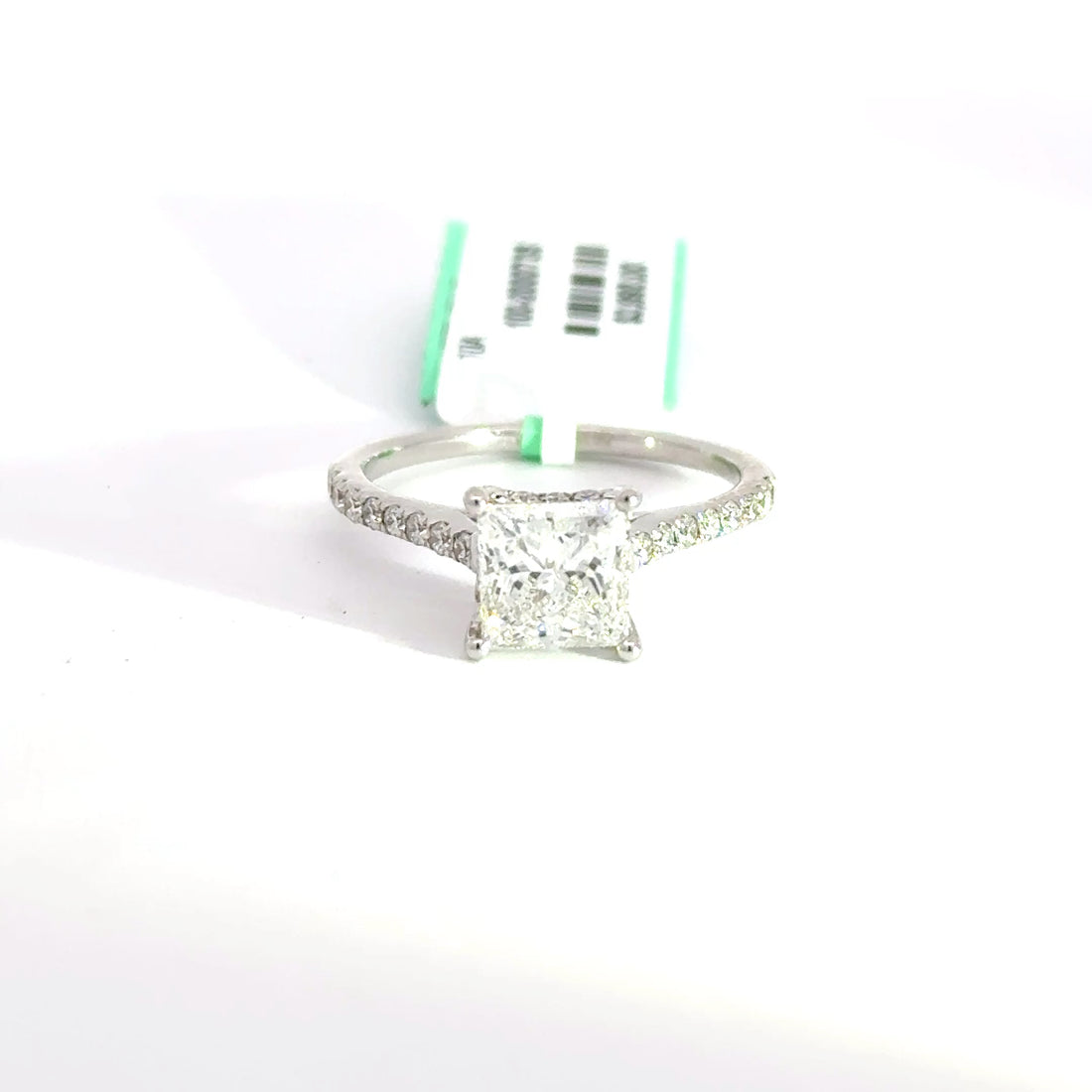 1.83 CTW Princess-Cut Lab Grown Diamond Engagement Ring