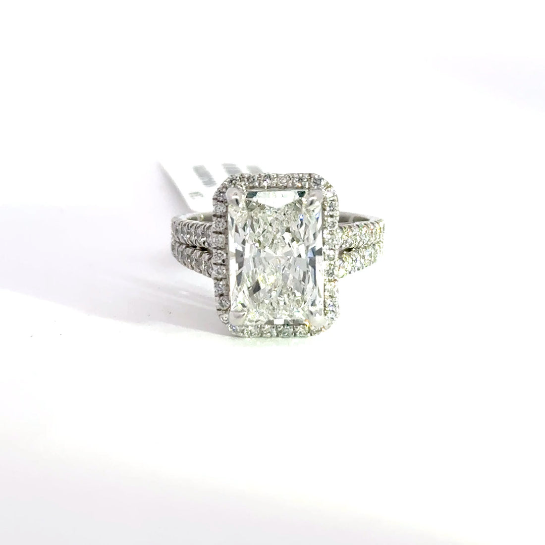 5.10 CTW Radiant-Cut Lab Grown Diamond Engagement Ring