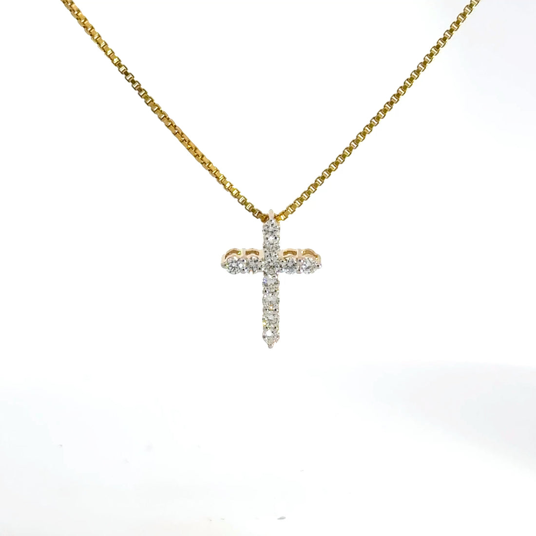 0.47 CTW Lab-Grown Diamond Cross Pendant