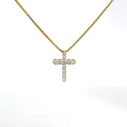 0.47 CTW Lab-Grown Diamond Cross Pendant view 2