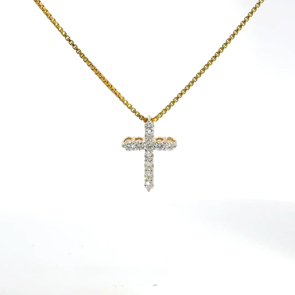 0.47 CTW Lab-Grown Diamond Cross Pendant