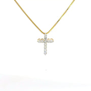 0.49 CTW Lab-Grown Diamond Cross Pendant view 2