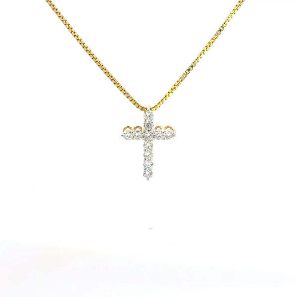 0.49 CTW Lab-Grown Diamond Cross Pendant