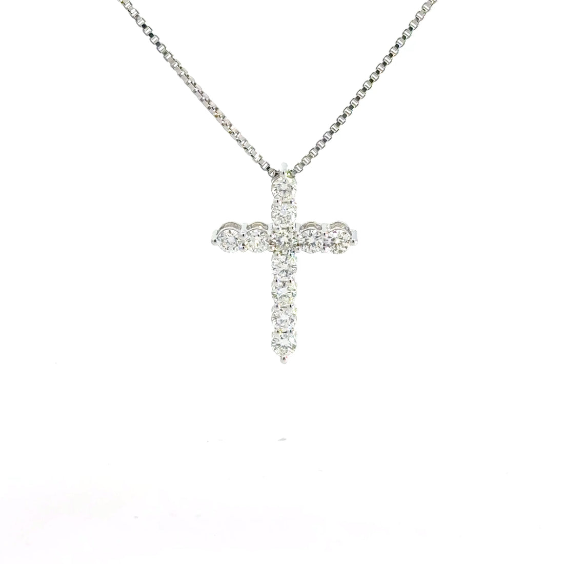 1.00 CTW Lab-Grown Diamond Cross Pendant
