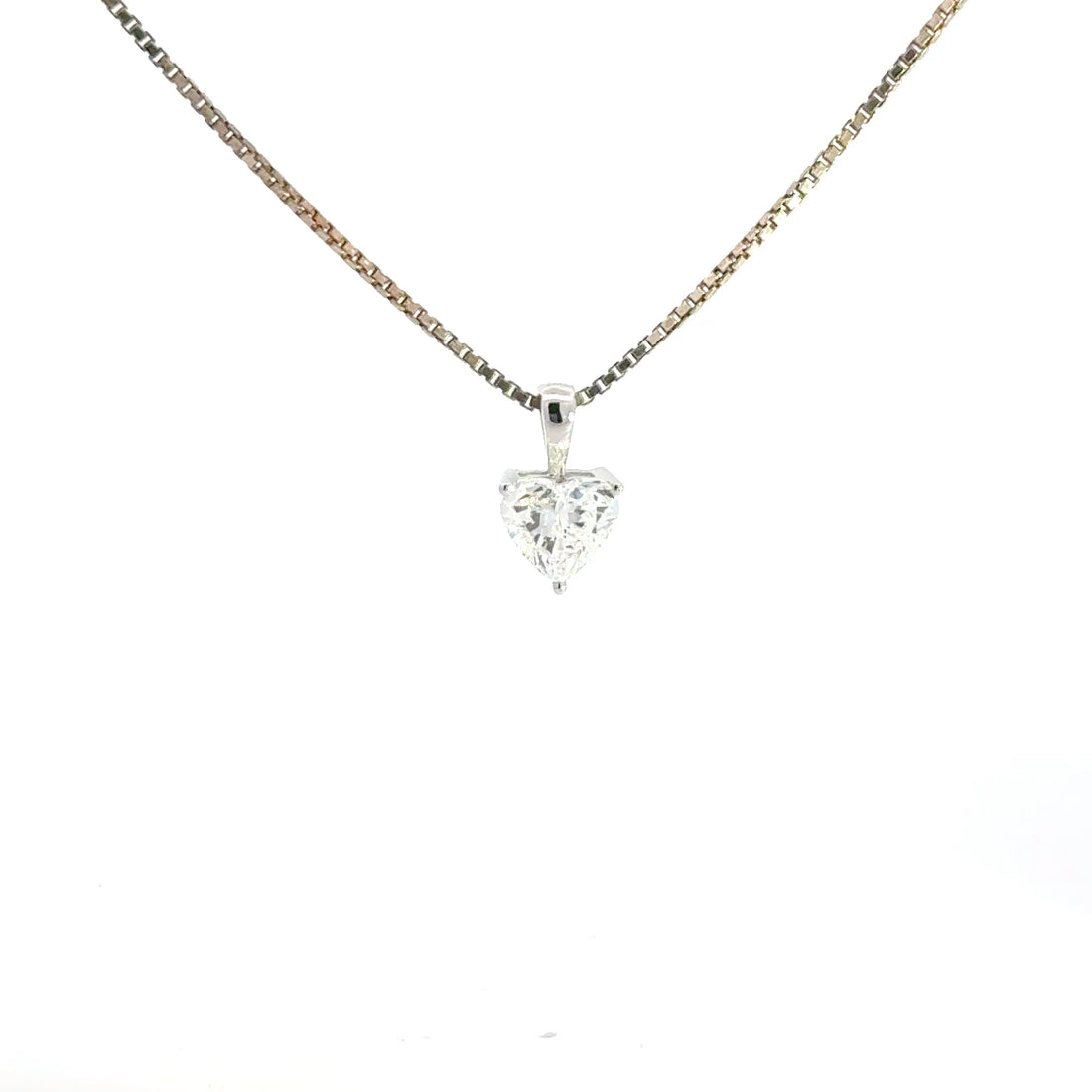 1.00 CTW Heart Lab-Grown Diamond Pendant