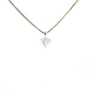 1.00 CTW Heart Lab-Grown Diamond Pendant view 2