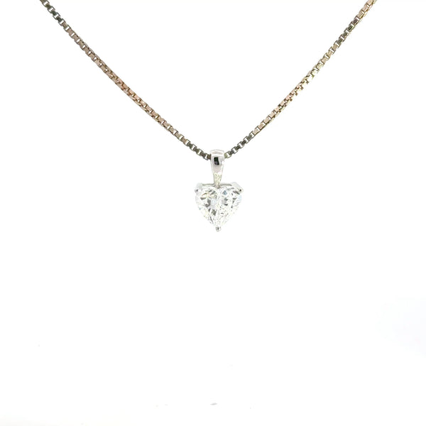 1.00 CTW Heart Lab-Grown Diamond Pendant