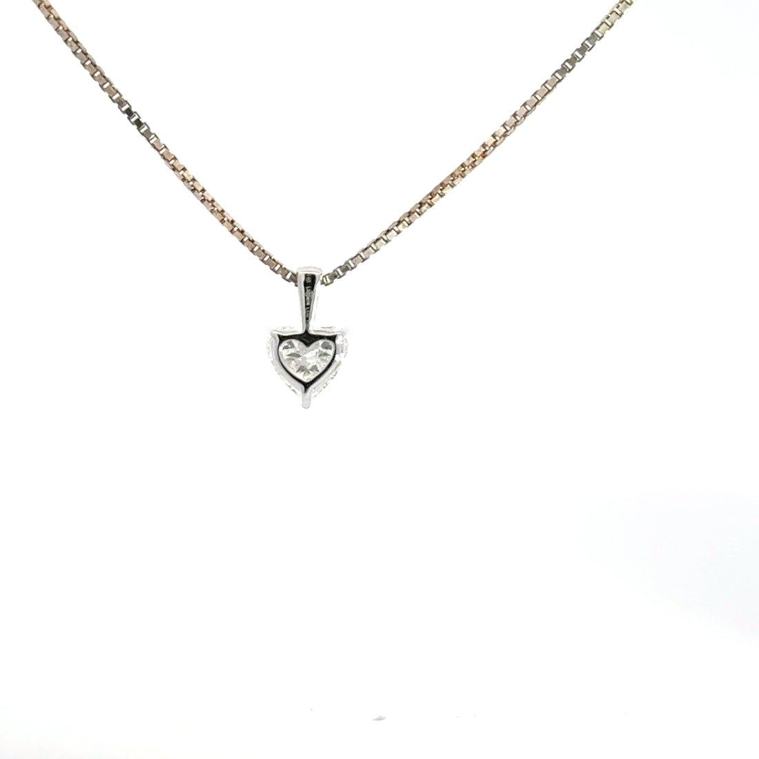 1.00 CTW Heart Lab-Grown Diamond Pendant