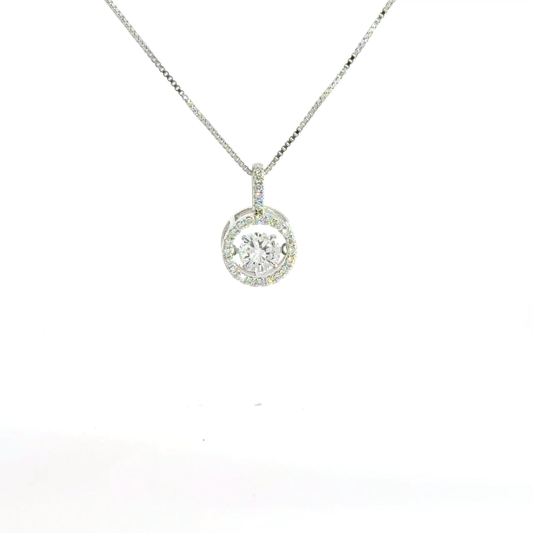0.60 CTW Floating Lab-Grown Diamond Pendant