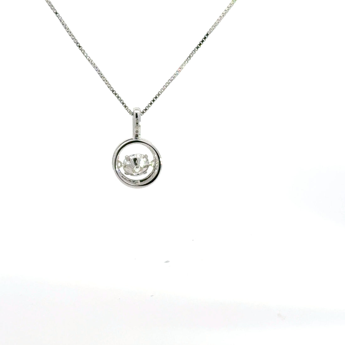 0.60 CTW Floating Lab-Grown Diamond Pendant