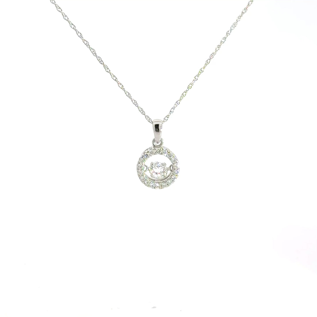 0.33 CTW Floating Lab-Grown Diamond Necklace