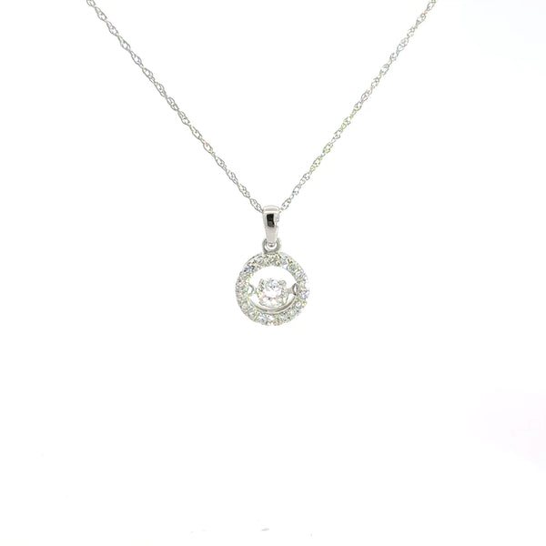 0.33 CTW Floating Lab-Grown Diamond Necklace
