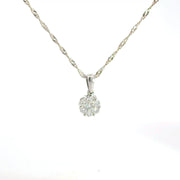 0.47 CTW Lab-Grown Diamond Cluster Pendant view 2