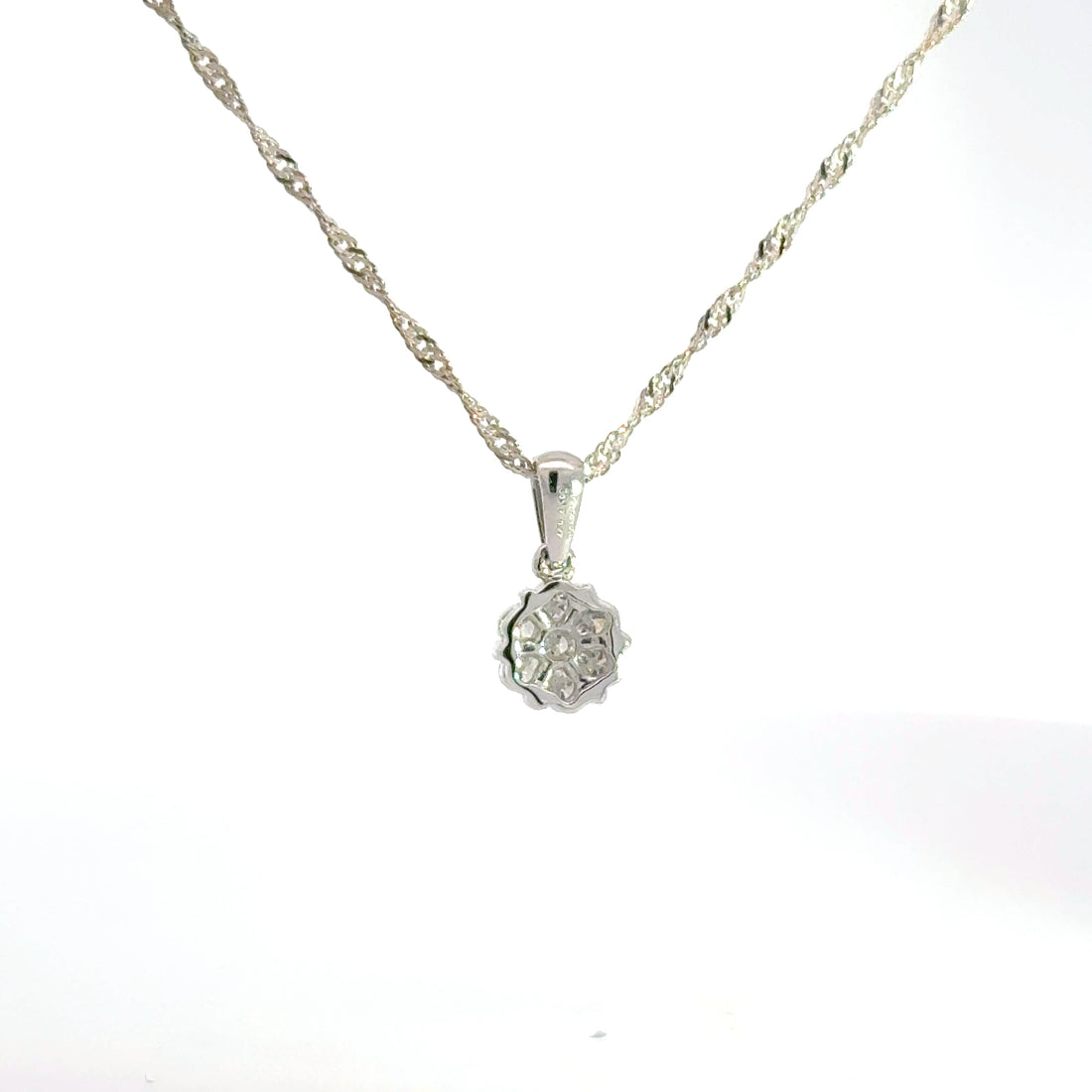 0.47 CTW Lab-Grown Diamond Cluster Pendant