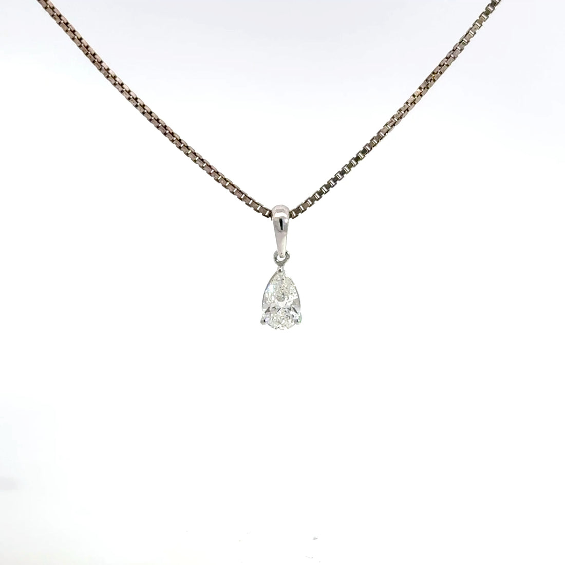 0.50 CTW Pear Lab-Grown Diamond Pendant