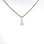 0.50 CTW Pear Lab-Grown Diamond Pendant view 2