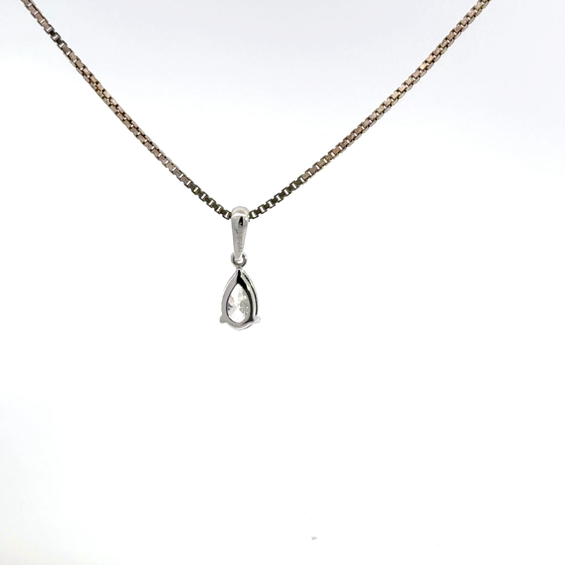 0.50 CTW Pear Lab-Grown Diamond Pendant