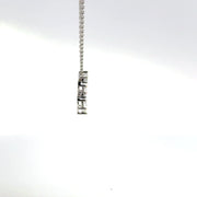 0.35 CTW Princess Three-Stone Lab-Grown Diamond Drop Necklace view 5