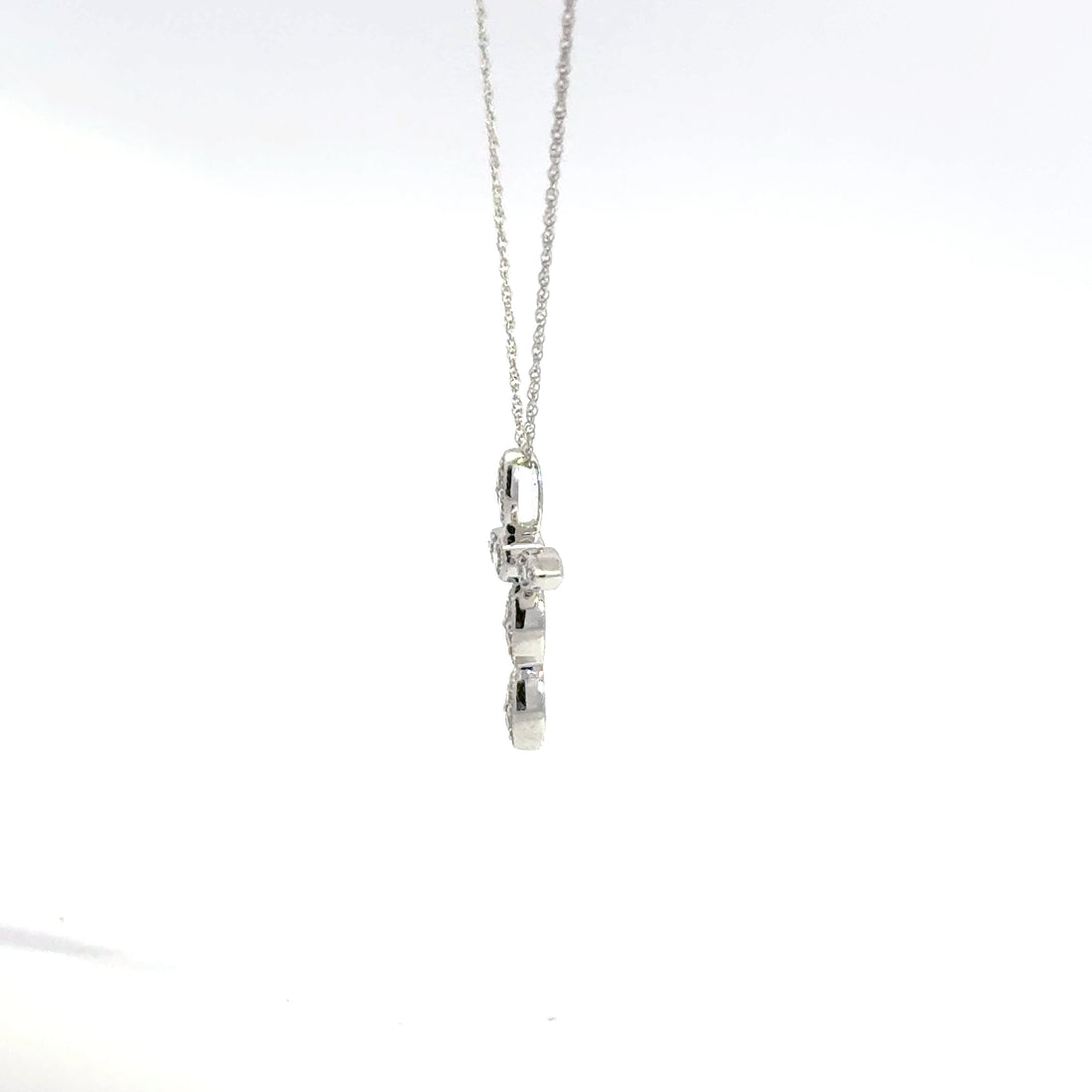 0.15 CTW Lab-Grown Diamond Vintage Cross Necklace