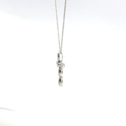 0.15 CTW Lab-Grown Diamond Vintage Cross Necklace view 3