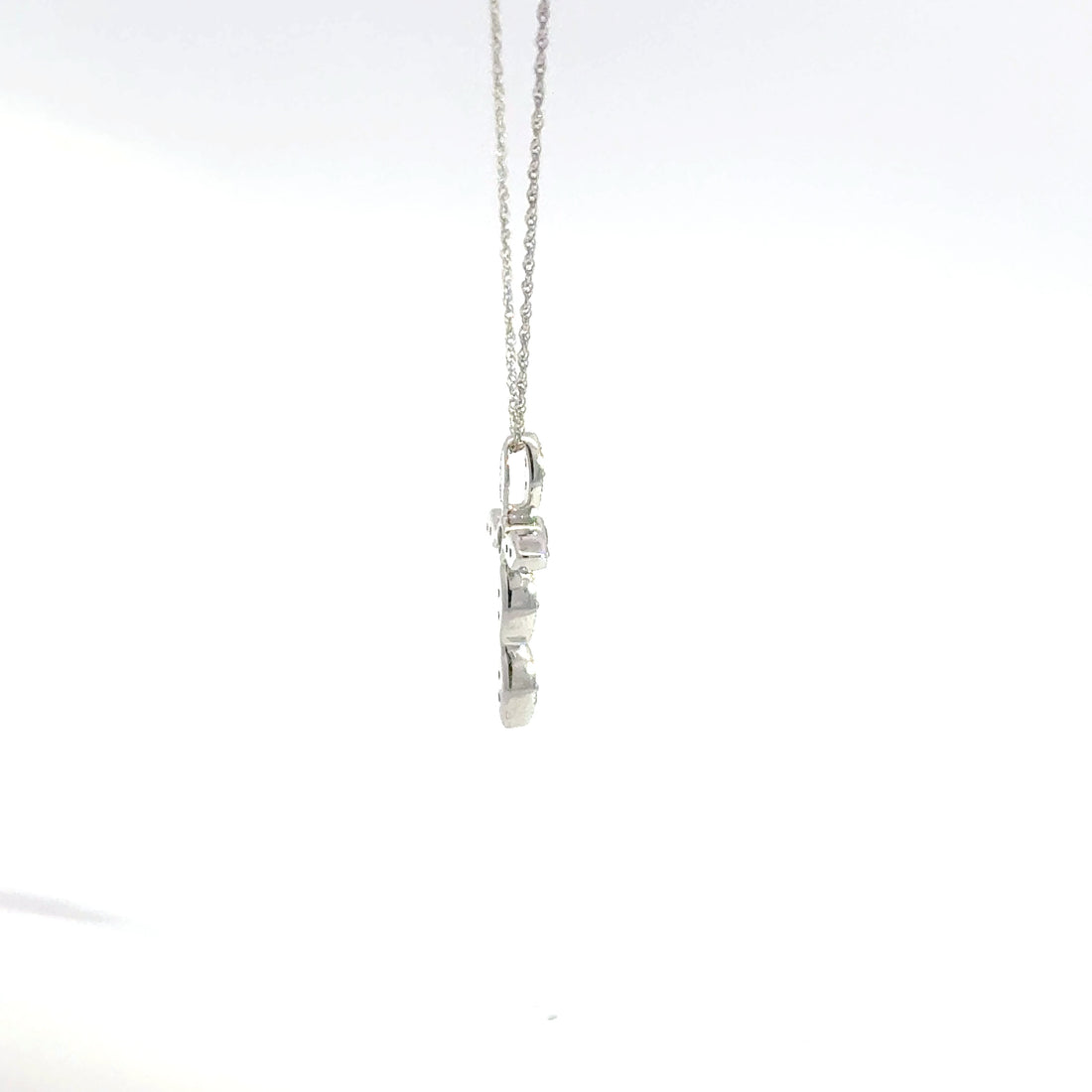 0.15 CTW Lab-Grown Diamond Vintage Cross Necklace