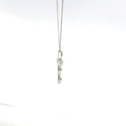0.15 CTW Lab-Grown Diamond Vintage Cross Necklace view 5