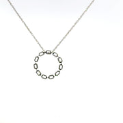 0.84 CTW Lab-Grown Diamond Emerald Circle Necklace view 4