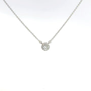 0.25 CTW Lab-Grown Diamond Halo Necklace view 2