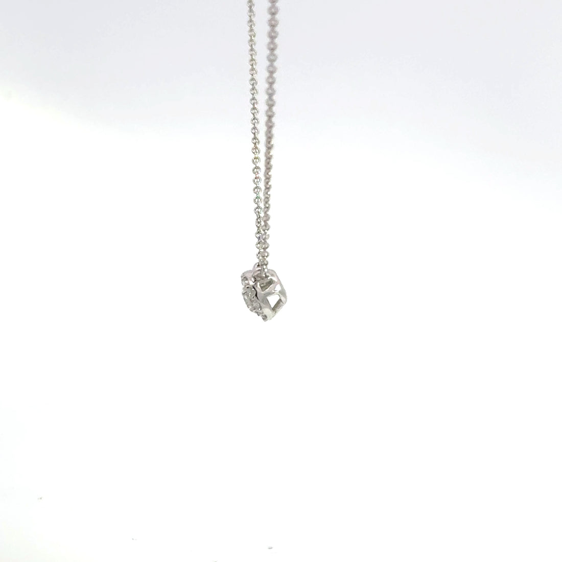 0.25 CTW Lab-Grown Diamond Halo Necklace
