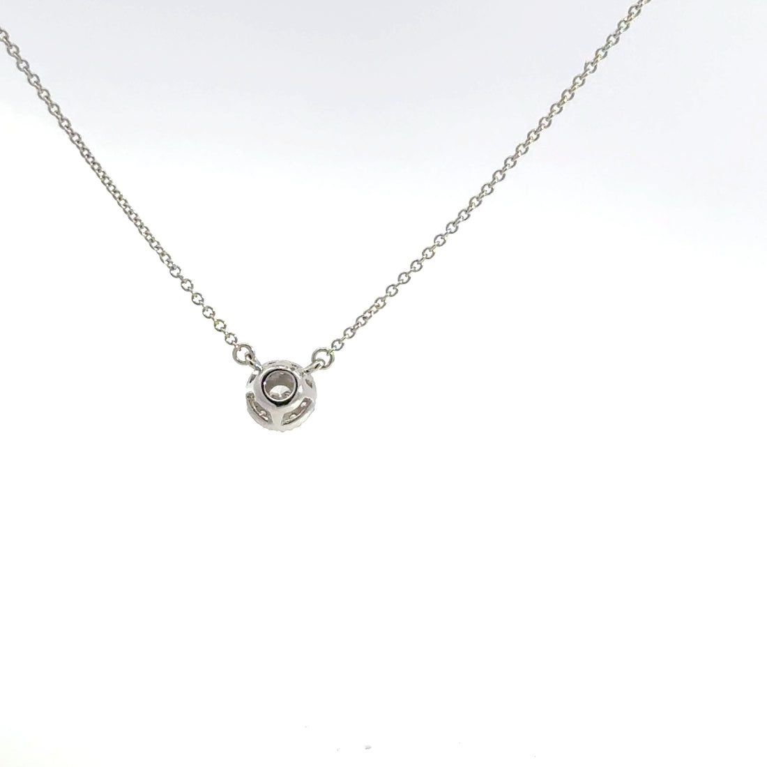 0.25 CTW Lab-Grown Diamond Halo Necklace