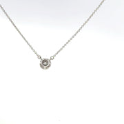 0.25 CTW Lab-Grown Diamond Halo Necklace view 4