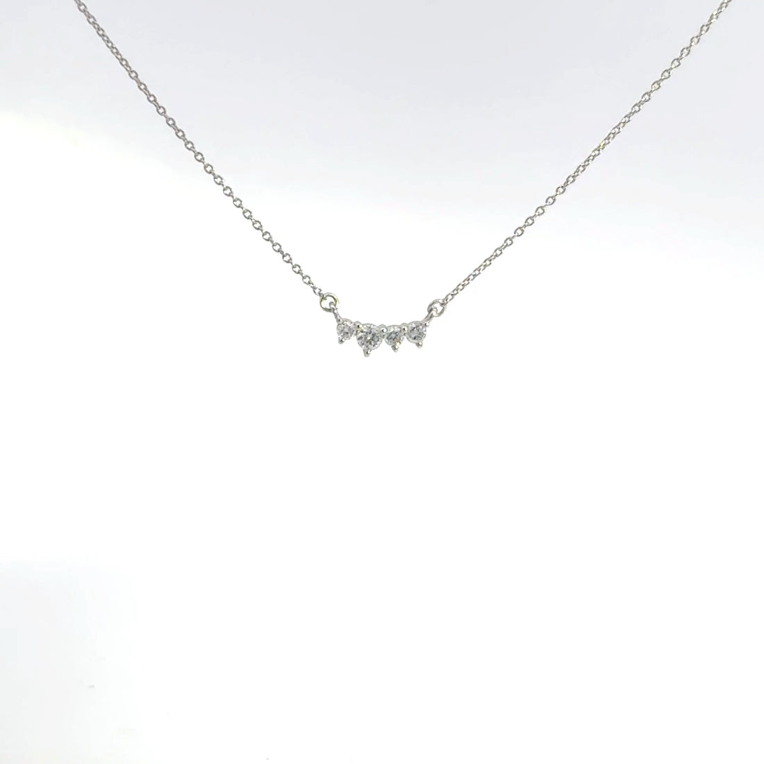 0.11 CTW Dainty Accent Stone Lab-Grown Diamond Necklace