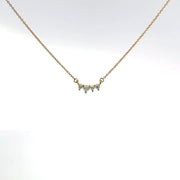 0.11 CTW Dainty Accent Stone Lab-Grown Diamond Necklace view 2