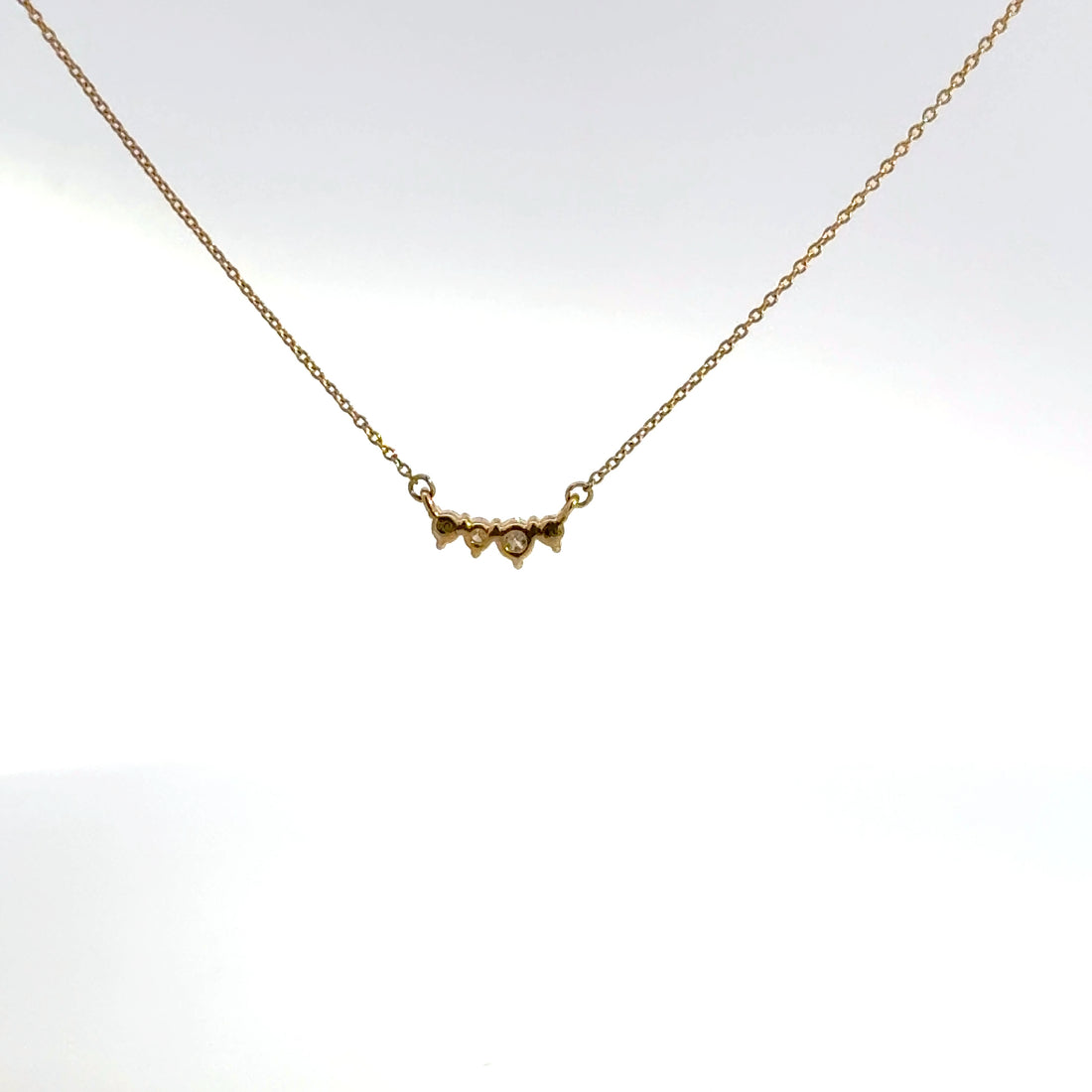 0.11 CTW Dainty Accent Stone Lab-Grown Diamond Necklace