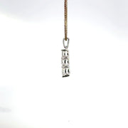 0.98 CTW Lab-Grown Diamond Three-Stone Graduated Pendant view 3