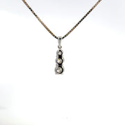 0.98 CTW Lab-Grown Diamond Three-Stone Graduated Pendant view 4