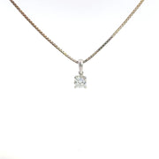 0.50 CTW Round Lab-Grown Diamond Pendant view 2
