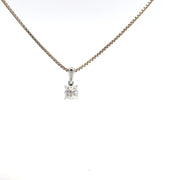 0.50 CTW Round Lab-Grown Diamond Pendant view 4