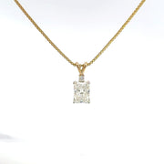 2.01 CTW Radiant Lab-Grown Diamond Pendant view 2