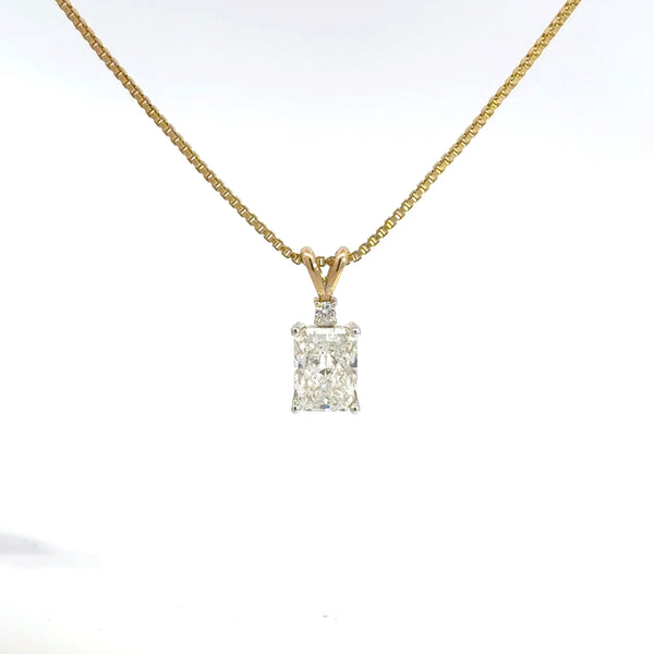 2.01 CTW Radiant Lab-Grown Diamond Pendant