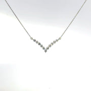 0.25 CTW Lab-Grown Diamond Chevron Necklace view 2