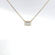1.00 CTW Emerald Lab-Grown Diamond East-West Necklace view 2