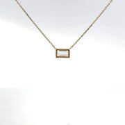 1.00 CTW Emerald Lab-Grown Diamond East-West Necklace view 4