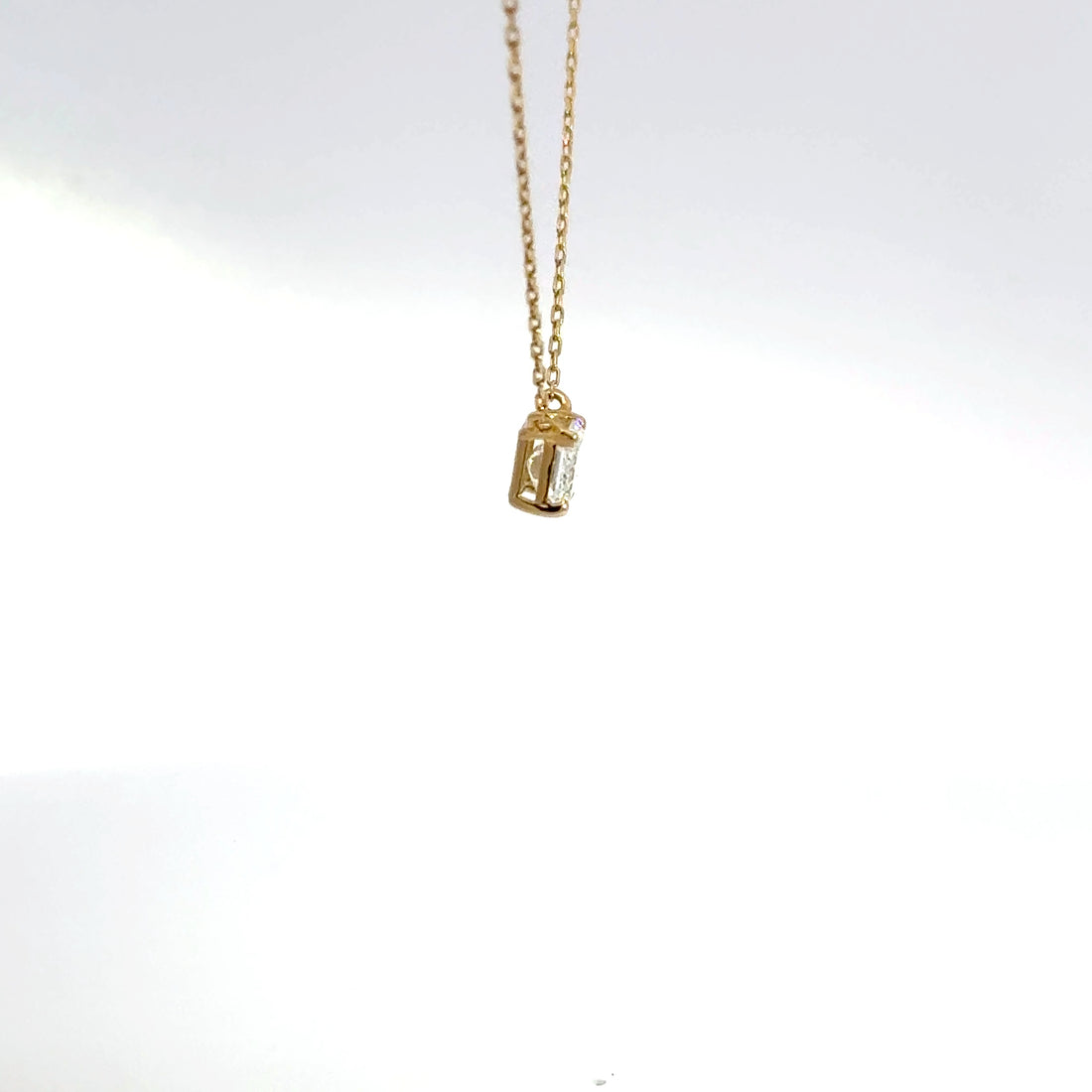 1.00 CTW Emerald Lab-Grown Diamond East-West Necklace
