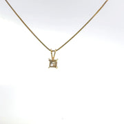 0.50 CTW Princess Lab-Grown Diamond Pendant view 4