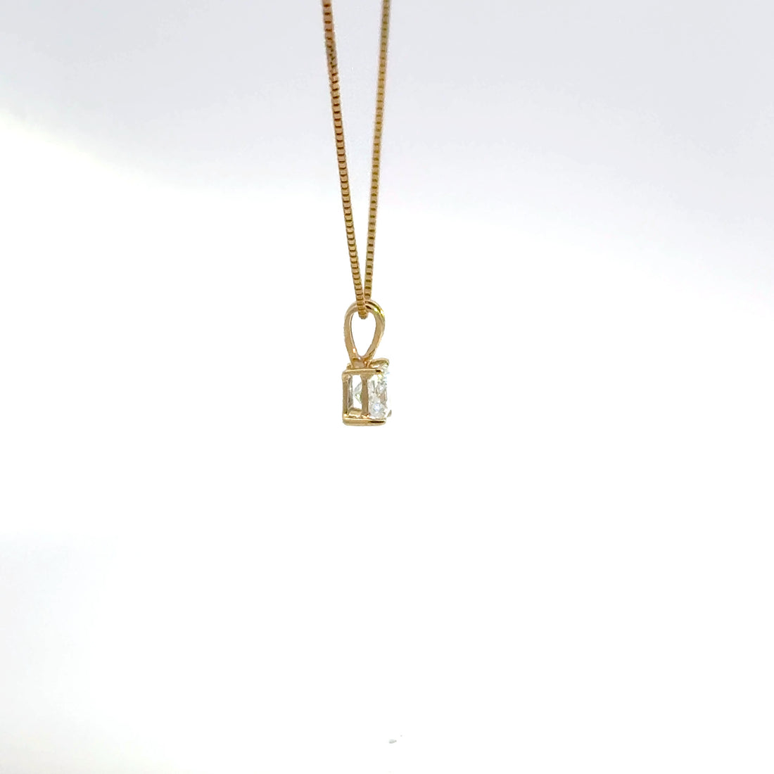 0.50 CTW Princess Lab-Grown Diamond Pendant