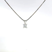 0.50 CTW Princess Lab-Grown Diamond Pendant view 2